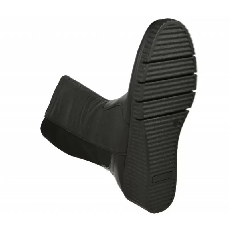 Doctor Cutillas Botas-Bota Del En Piel Grabada Con Trasera De Lycra ,Caña De 39 Cm, Piso De Cuna Y Planta De Descanso Negro