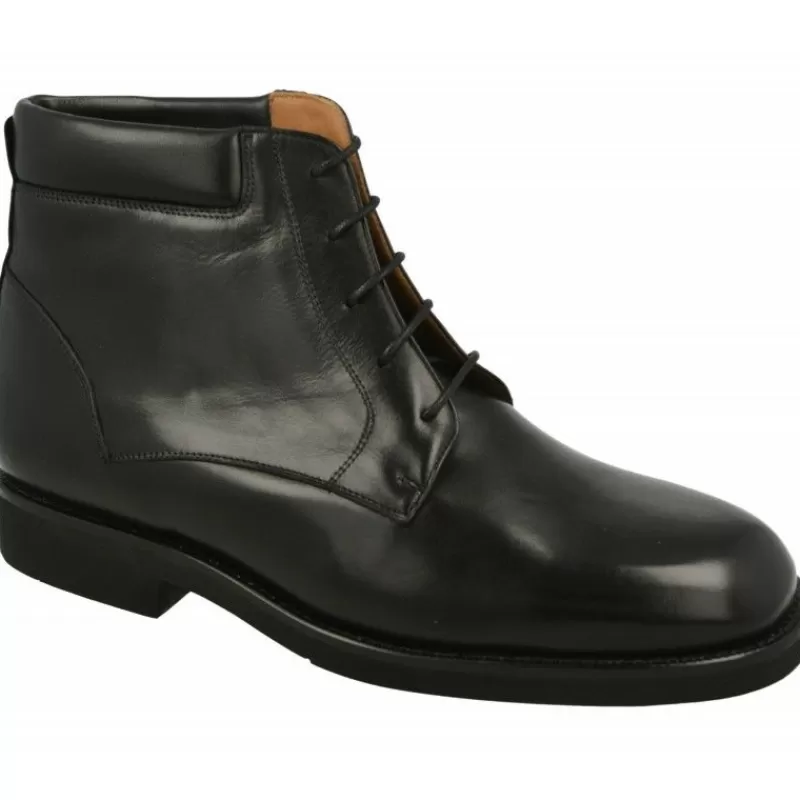 Paco Cantos Botines-Botin Cordones De En Boxcalf Ancho Especial. Negro