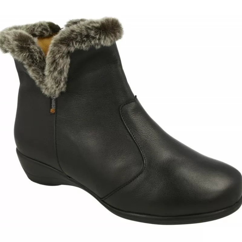 Calzamedi Botines-Botin De Con Pala Lisa Y Cremallera Lateral En Ancho 13 Con Piso De Caucho Y Planta Anatomica Movible