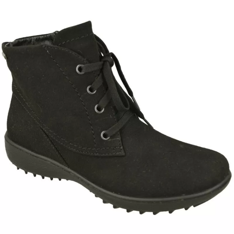 WESTLAND BY JOSEF SEIBEL antes ROMIKA Botines-Botin De Cordones De Westland En Antelina Impermeable Con Piso De Cuna De Poliuretano Y Planta Extraible