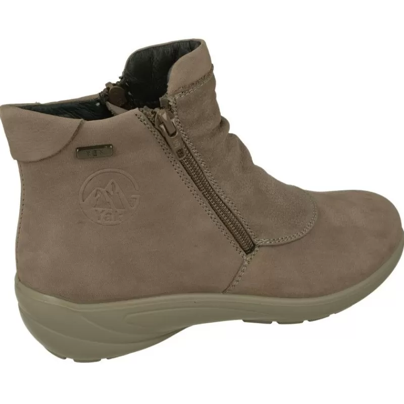 G Comfort Botines-Botin De De Piel Lisa Impermeable Con Doble Cremallera, Planta De Descanso Extraible Y Piso De Poliuretano