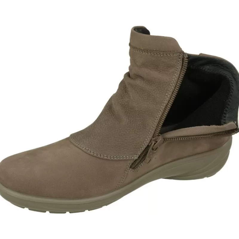 G Comfort Botines-Botin De De Piel Lisa Impermeable Con Doble Cremallera, Planta De Descanso Extraible Y Piso De Poliuretano