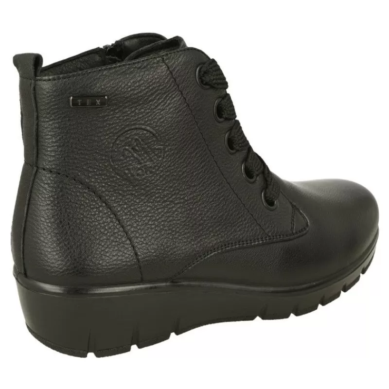 G Comfort Botines-Botin De En Pala Lisa Impermeable Con Horma Ancho 13, Piso De Cuna Amortiguada Y Planta Anatomica Extraible Negro