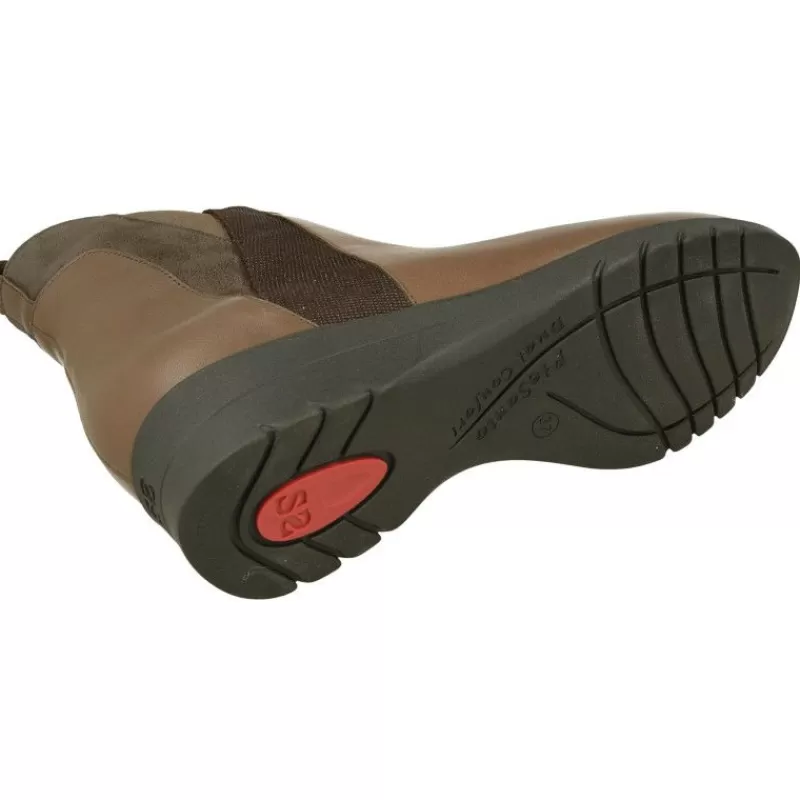 PieSanto Botines-Botin De De Pala Lisa Con Elastico Y Cremallera En Caña, Piso De Caucho Y Planta Anatomica Extraible