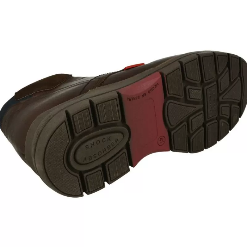 Tolino Botines-Botin De Acordonado De Pala Lisa Con Piel Engrasada Y Piso De Caucho Flexible Con Planta Anatomica Extraible