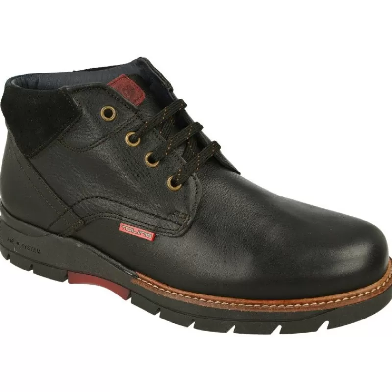 Tolino Botines-Botin De Acordonado De Pala Lisa Con Piel Engrasada Y Piso De Caucho Flexible Con Planta Anatomica Extraible