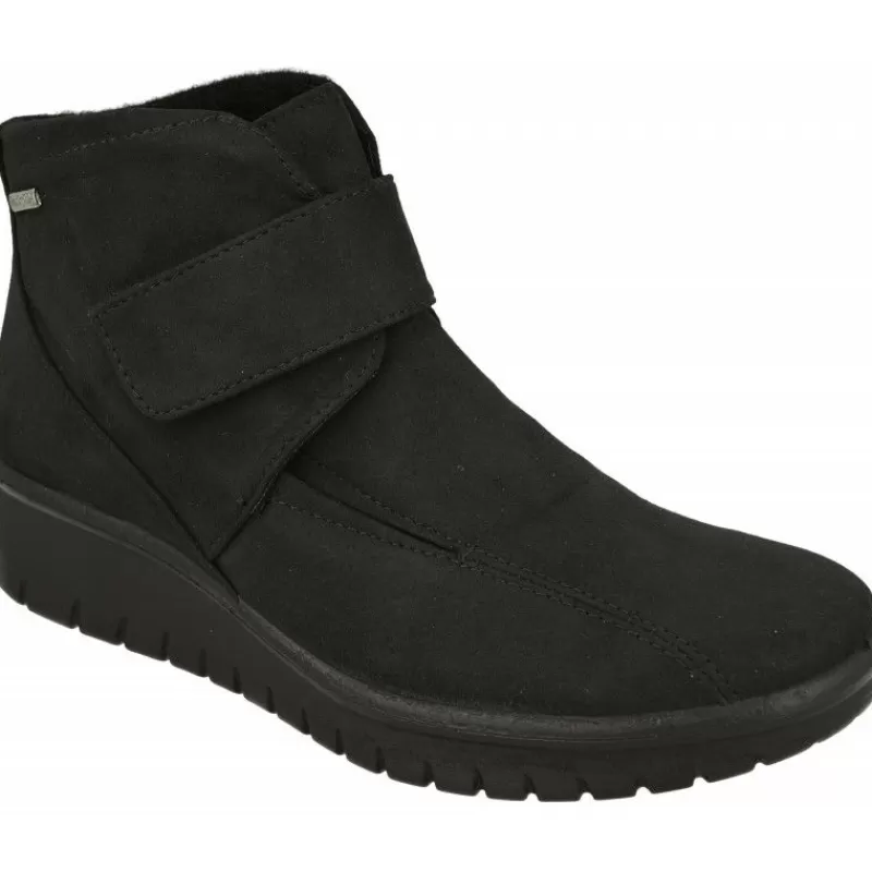 WESTLAND BY JOSEF SEIBEL antes ROMIKA Botines-Botin De Westland Antes Romika En Antelina Impermeable Piso De Poliuretano Pala De Velcro Y Planta De Descanso