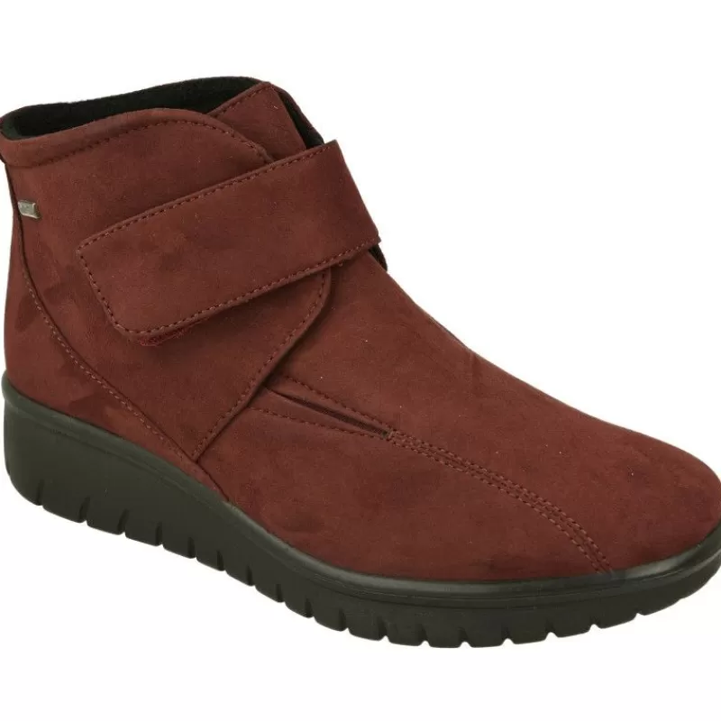 WESTLAND BY JOSEF SEIBEL antes ROMIKA Botines-Botin De Westland Antes Romika En Antelina Impermeable Piso De Poliuretano Pala De Velcro Y Planta De Descanso