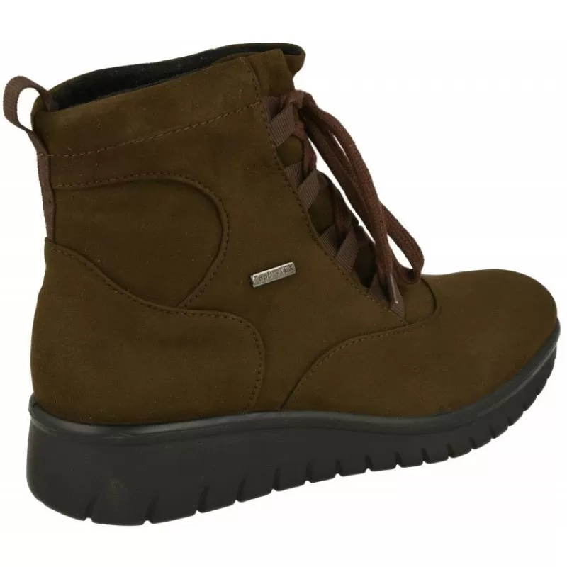 WESTLAND BY JOSEF SEIBEL antes ROMIKA Botines-Botin De Westland Antes Romika En Tejido Antelina Impermeable Acordonado Con Planta De Descanso Y Piso De Amortiguacion