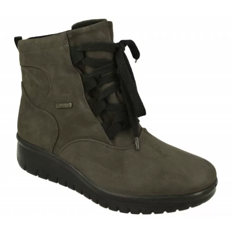 WESTLAND BY JOSEF SEIBEL antes ROMIKA Botines-Botin De Westland Antes Romika En Tejido Antelina Impermeable Acordonado Con Planta De Descanso Y Piso De Amortiguacion