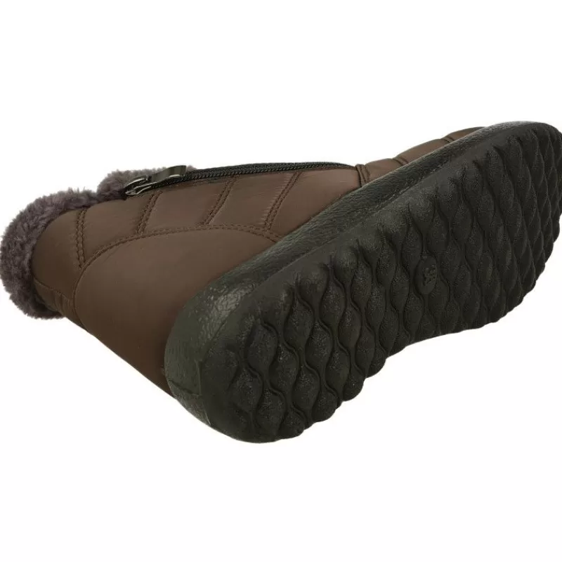 Doctor Cutillas Botines-Botin Del De Tejido Elastico Con Cremallera Lateral Y Piso De Goma Con Forro De Borreguiillo