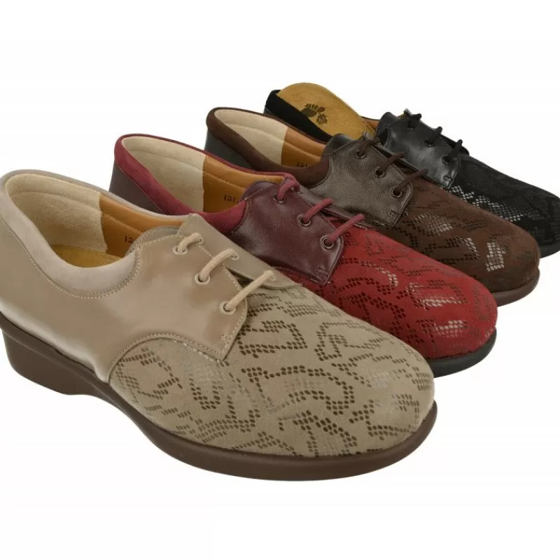 Alviflex Zapatos Ancho Especial-Cordon De En Pala Lisa Grabada Elastica De Ancho Especial 15 Con Piso De Poliuretano Aligerado