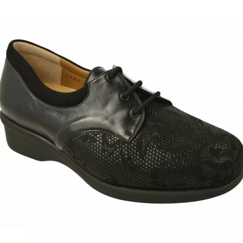 Alviflex Zapatos Ancho Especial-Cordon De En Pala Lisa Grabada Elastica De Ancho Especial 15 Con Piso De Poliuretano Aligerado
