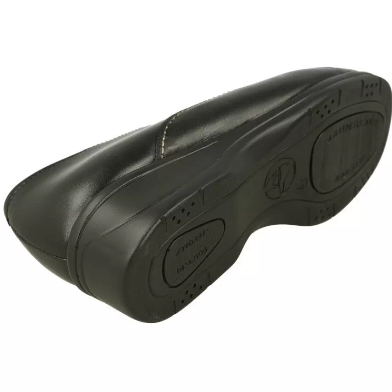 Calzamedi Zapatos Ancho Especial-Cordon De Con Doble Pespunte Contrastado, Piso De Poliuretano Y Planta Anatomica Extraible Negro