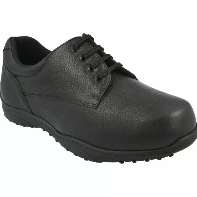 Calzamedi Zapatos Ancho Especial-Cordon De Pala Lisa Especial Pies Diabéticos, Extra Ancho 14, Plantilla Movible. Negro