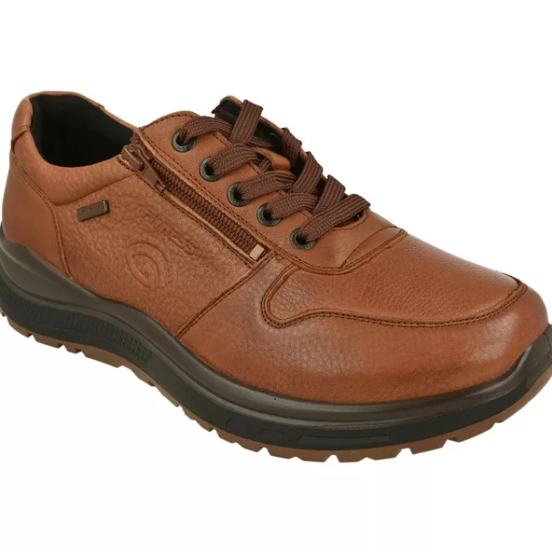 G Comfort Zapatos Ancho Especial-Cordon De Con Ajuste Facil De Cremallera, Piel Flexible Impermeable Con Confortable Piso De Poliuretano