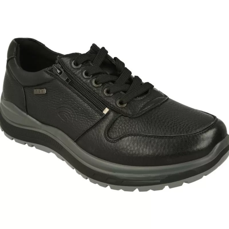 G Comfort Zapatos Ancho Especial-Cordon De Con Ajuste Facil De Cremallera, Piel Flexible Impermeable Con Confortable Piso De Poliuretano