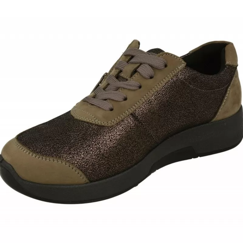 G Comfort Zapatos Ancho Especial-Cordon De Con Cremallera Lateral En Piel Grabada Combinada, Planta De Descanso Extraible Y Piso De Poliuretano