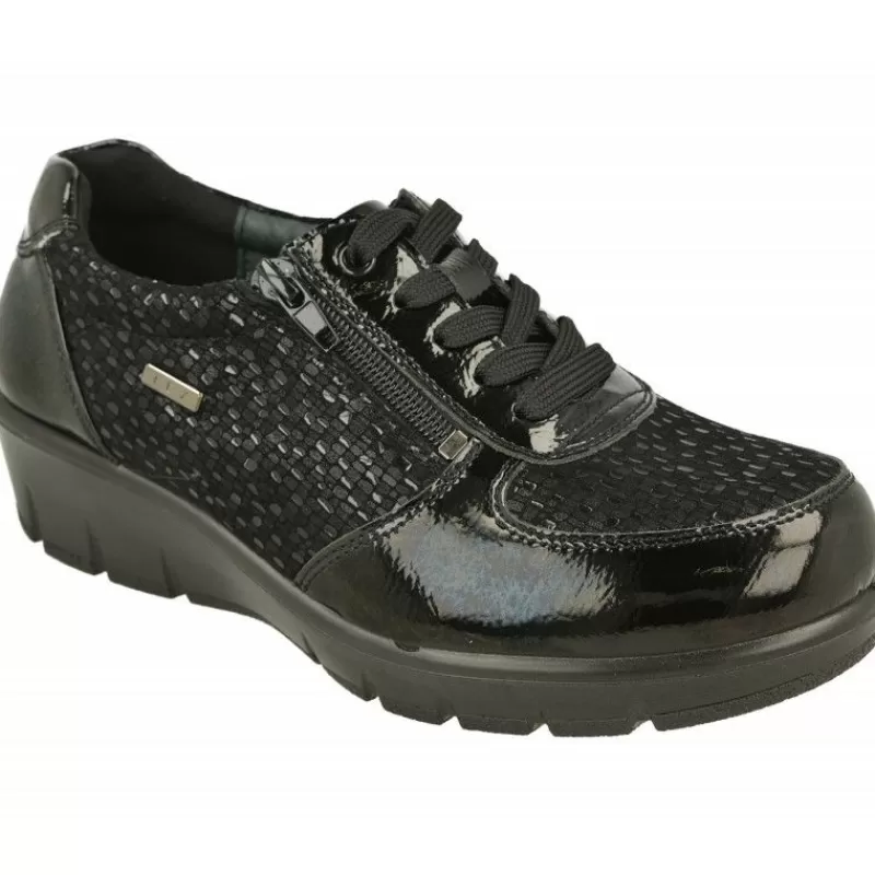 G Comfort Zapatos Ancho Especial-Cordon De Con Cremallera Lateral Planta De Descanso Y Piso De Amortiguacion Y Membrana Impermeable