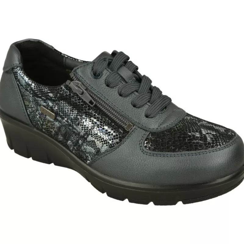 G Comfort Zapatos Ancho Especial-Cordon De Con Cremallera Lateral Planta De Descanso Y Piso De Amortiguacion Y Membrana Impermeable