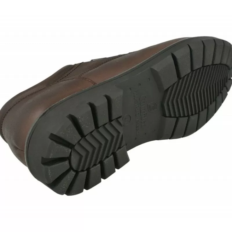 G Comfort Zapatos Ancho Especial-Cordon De De Pala Lisa En Piel Engrasada Con Membrana Impermeable Y Piso De Caucho Con Planta De Descanso Extraible