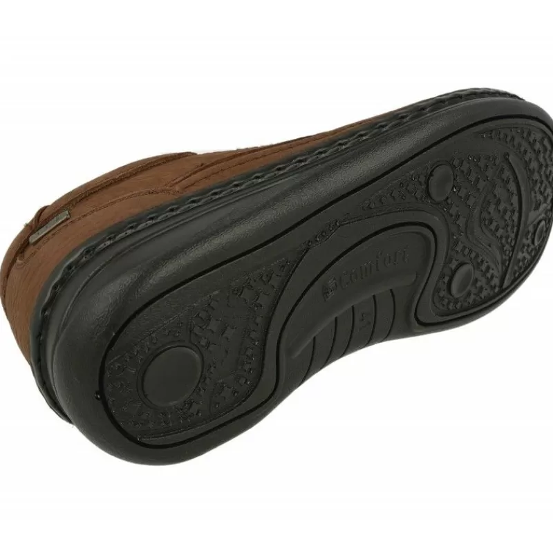 G Comfort Zapatos Ancho Especial-Cordon De En Piel Grabada Con Bordon En Pala, Membrana Impermeable Y Piso Aligerado En Ancho 14