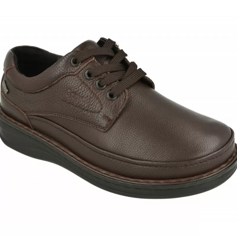 G Comfort Zapatos Ancho Especial-Cordon De En Piel Grabada Con Bordon En Pala, Membrana Impermeable Y Piso Aligerado En Ancho 14