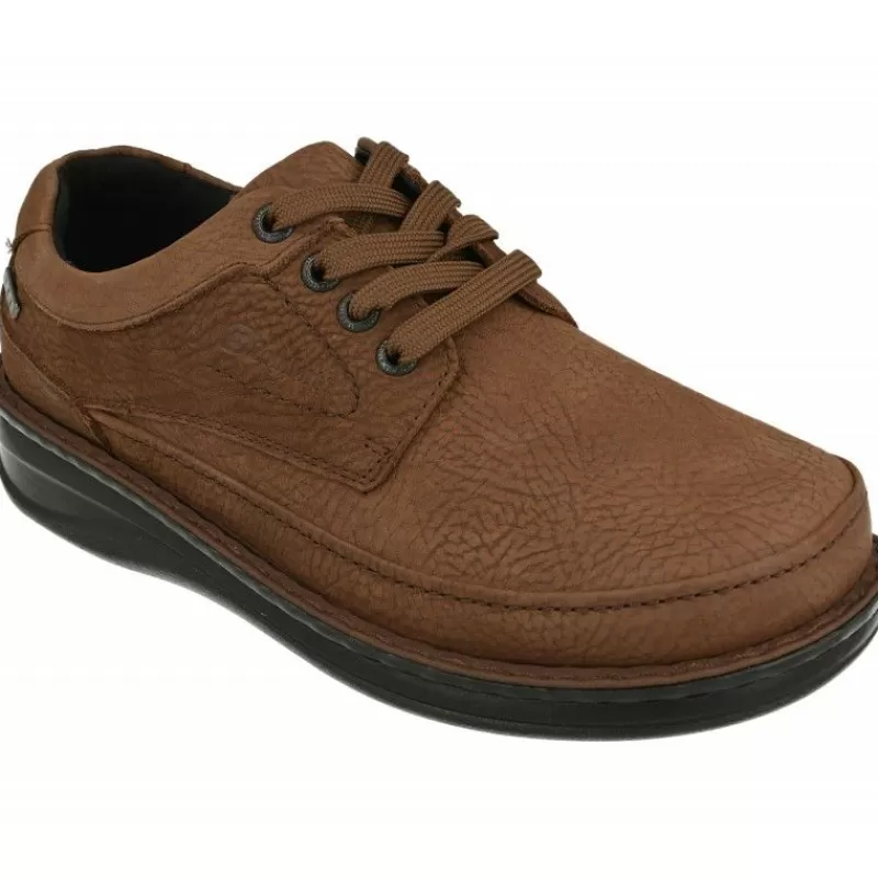 G Comfort Zapatos Ancho Especial-Cordon De En Piel Grabada Con Bordon En Pala, Membrana Impermeable Y Piso Aligerado En Ancho 14