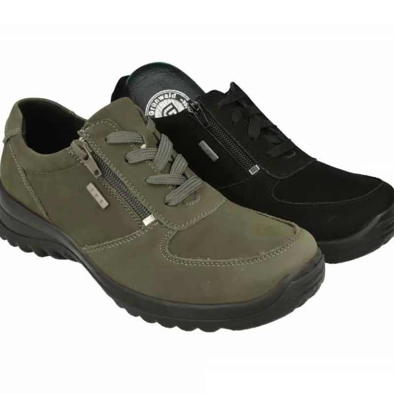 G Comfort Zapatos Ancho Especial-Cordon De En Piel Nobuck Con Membrana Impermeable Y Piso De Poliuretano Con Planta De Descanso Extraible