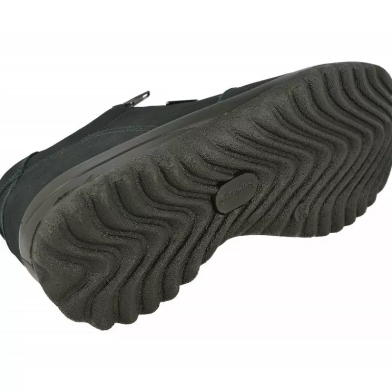 G Comfort Zapatos Ancho Especial-Cordon De En Piel Nobuck Con Membrana Impermeable Y Piso De Poliuretano Con Planta De Descanso Extraible Marino