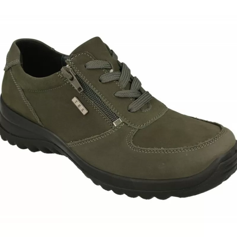 G Comfort Zapatos Ancho Especial-Cordon De En Piel Nobuck Con Membrana Impermeable Y Piso De Poliuretano Con Planta De Descanso Extraible