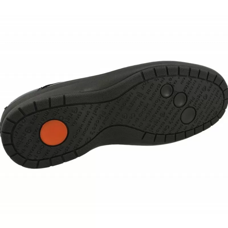 Pinosos Zapatos Ancho Especial-Cordon De En Pala Lisa Especial Para Pies Diabéticos En Ancho 13 Y Piso De Descanso Negro