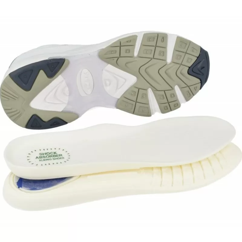Propet Zapatos Ancho Especial-Cordon Deportivo De Impermeable, Ancho Especial Para Plantillas Ortopedicas. Blanco