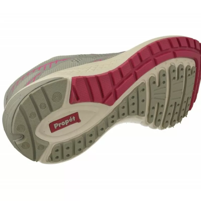 Propet Zapatillas De Lona-Cordon Deportivo De con Plantilla De Descanso Y Piso Aligerado Con Horma De Ancho Especial Gris
