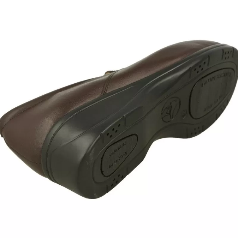 Calzamedi Mocasines-Mocasin De Con Elasticos En Pala De Doble Costura, Piso De Poliuretano De Base Ancha Con Planta Anatomica Extraible