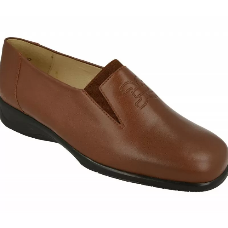 Drucker Calzapedic Mocasines-Mocasin De Drucker De Pala Lisa Con Elastico Central, Piso Caucho De Cuna Baja Y Planta Anatomica