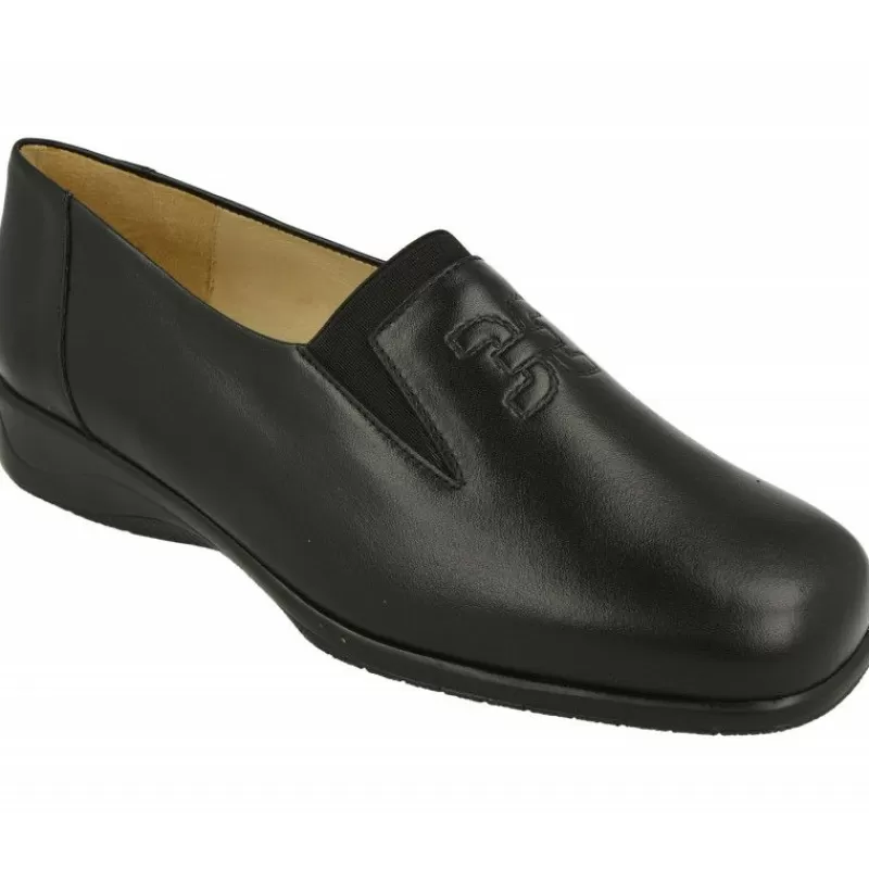 Drucker Calzapedic Mocasines-Mocasin De Drucker De Pala Lisa Con Elastico Central, Piso Caucho De Cuna Baja Y Planta Anatomica