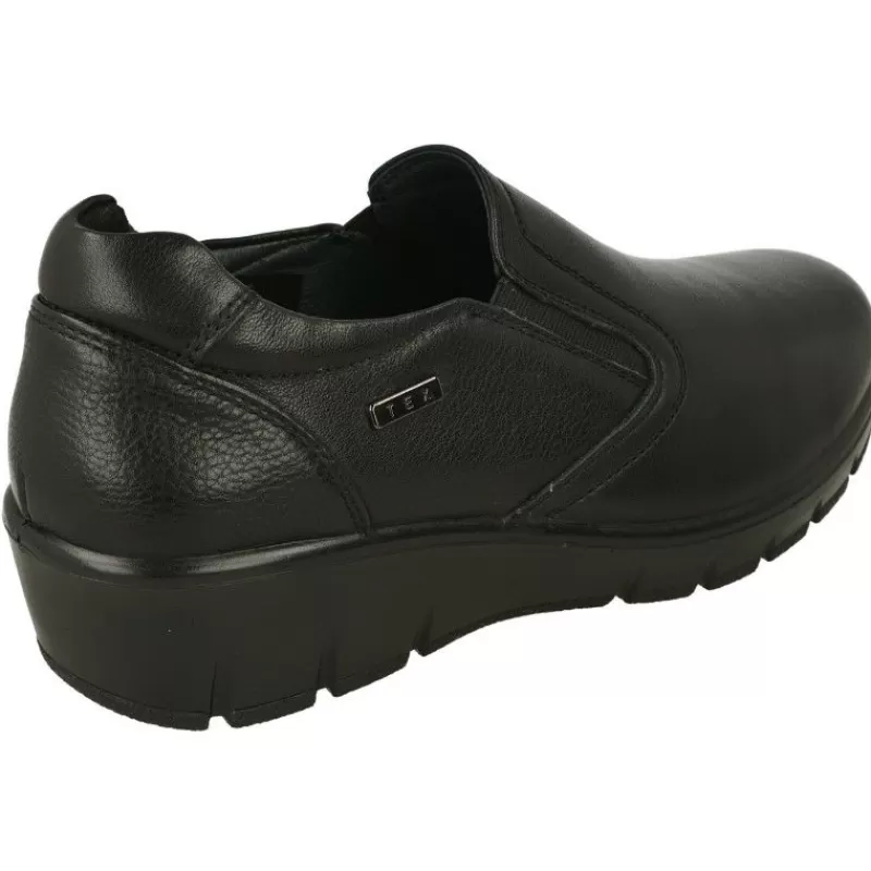 G Comfort Mocasines-Mocasin De Con Elasticos En Pala Lisa Y Piso De Poliuretano Aligerado Con Planta De Descanso Extraible Negro