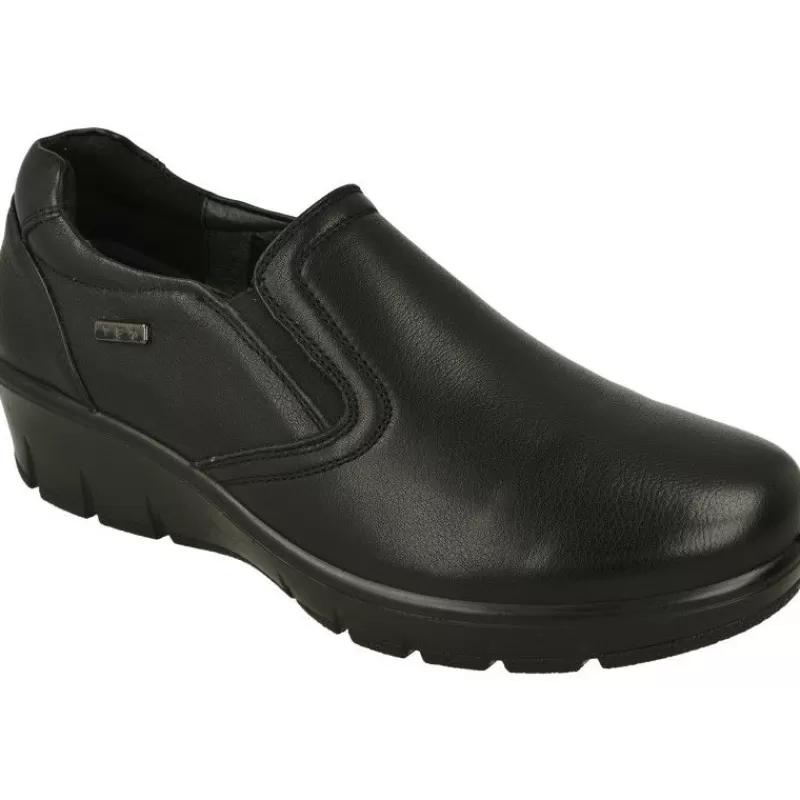 G Comfort Mocasines-Mocasin De Con Elasticos En Pala Lisa Y Piso De Poliuretano Aligerado Con Planta De Descanso Extraible Negro