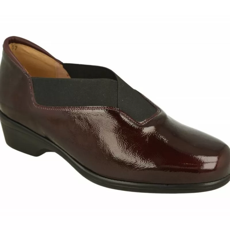 PieSanto Mocasines-Mocasin De En Piel De Charol Con Elasticos Cruzados En Pala Y Piso De Poliuretano Aligerado Con Planta Extraible