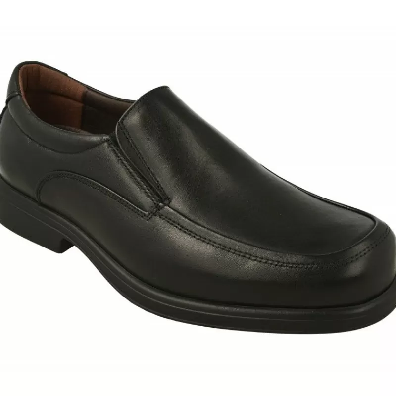Tolino Mocasines-Mocasin De Con Elasticos En Pala En Horma De Ancho Especial Con Planta De Descanso Movible Y Piso De Poliuretano Aligerad Negro