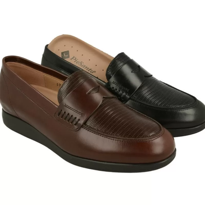PieSanto Mocasines-Mocasin En Piel De , Plantilla Movible Piso Poliuretano.