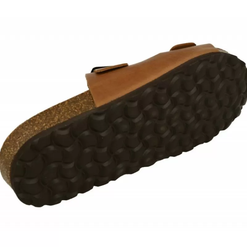 AUTENTI Sandalias-Pinky Hebillas De En Piel Vacuna Con Doble Hebilla Ajustable Y Planta Anatomica Y Suela Aligerada Cuero