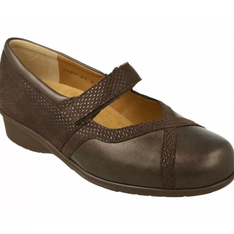 Alviflex Zapatos Con Pulsera-Pulsera De En Piel Combianda Con Grabado Talon Y Tira En Pala, Piso De Caucho, Planta Extraible Y Tira De Velcro Adapta