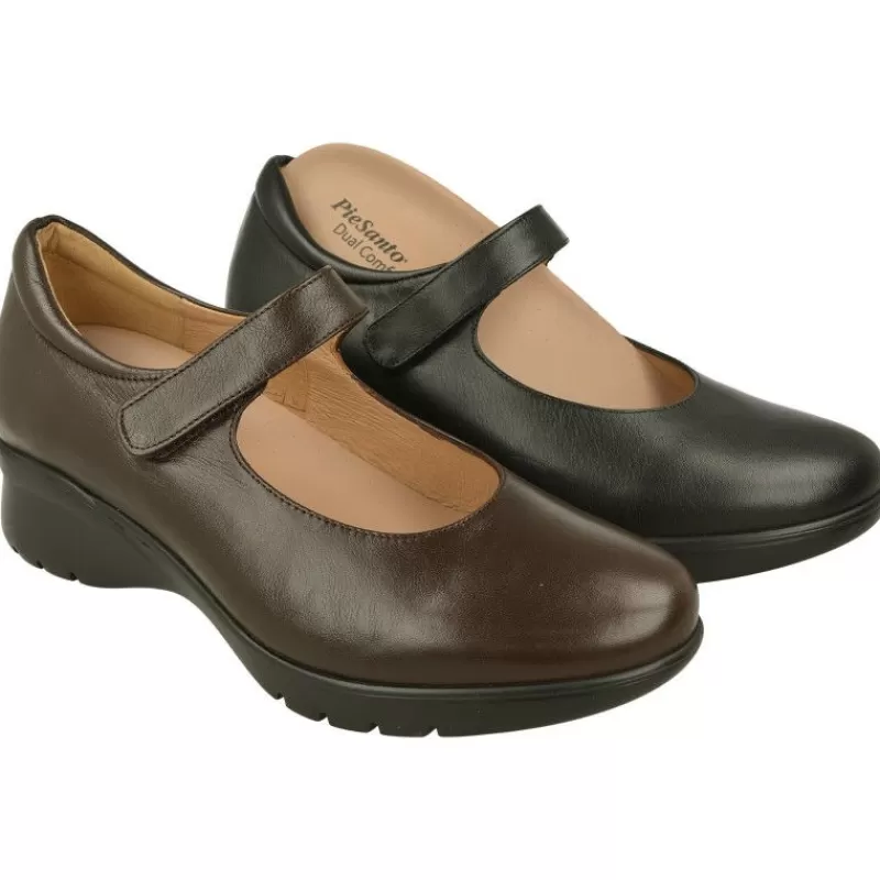 PieSanto Zapatos Con Pulsera-Pulsera De Con Ajuste De Velcro Y Pala Lisa. Comodo Y Ligero Piso De Eva De Cuna Intermedia Y Planta Extraible