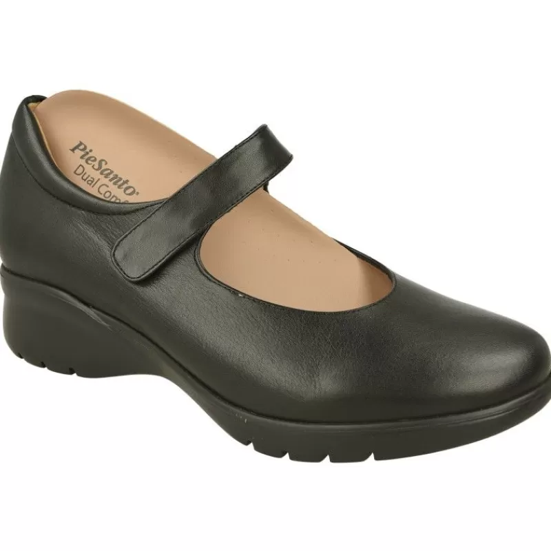 PieSanto Zapatos Con Pulsera-Pulsera De Con Ajuste De Velcro Y Pala Lisa. Comodo Y Ligero Piso De Eva De Cuna Intermedia Y Planta Extraible