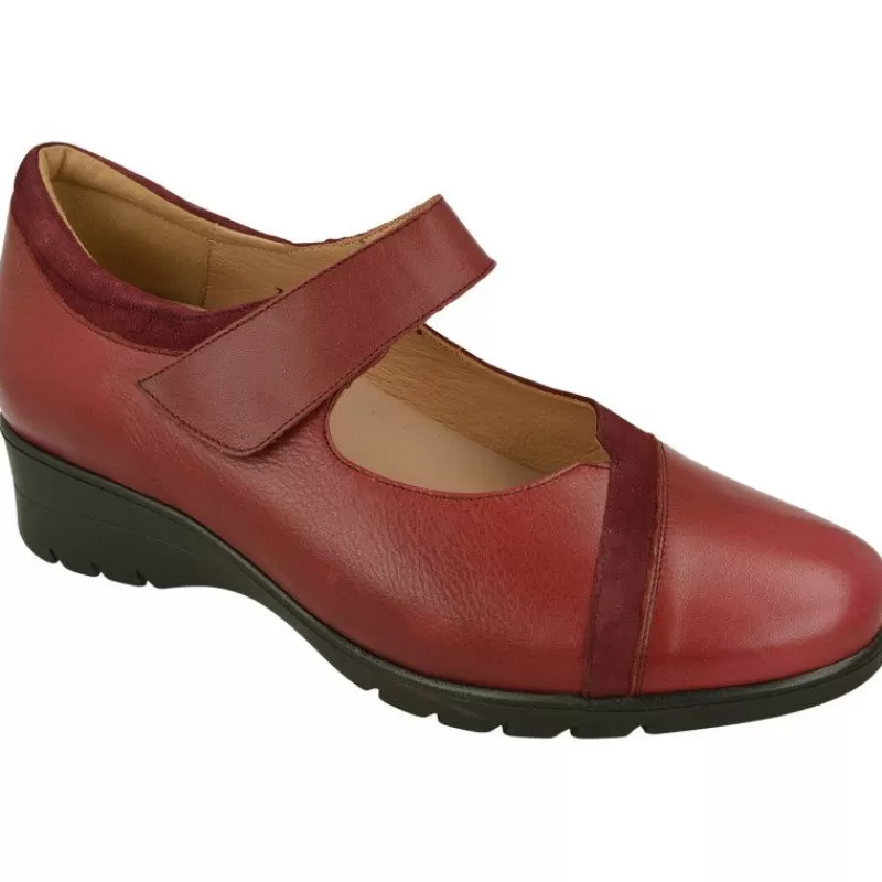 PieSanto Zapatos Con Pulsera-Pulsera De Con Escote Pico, Piso De Caucho Y Planta De Descanso Extraible