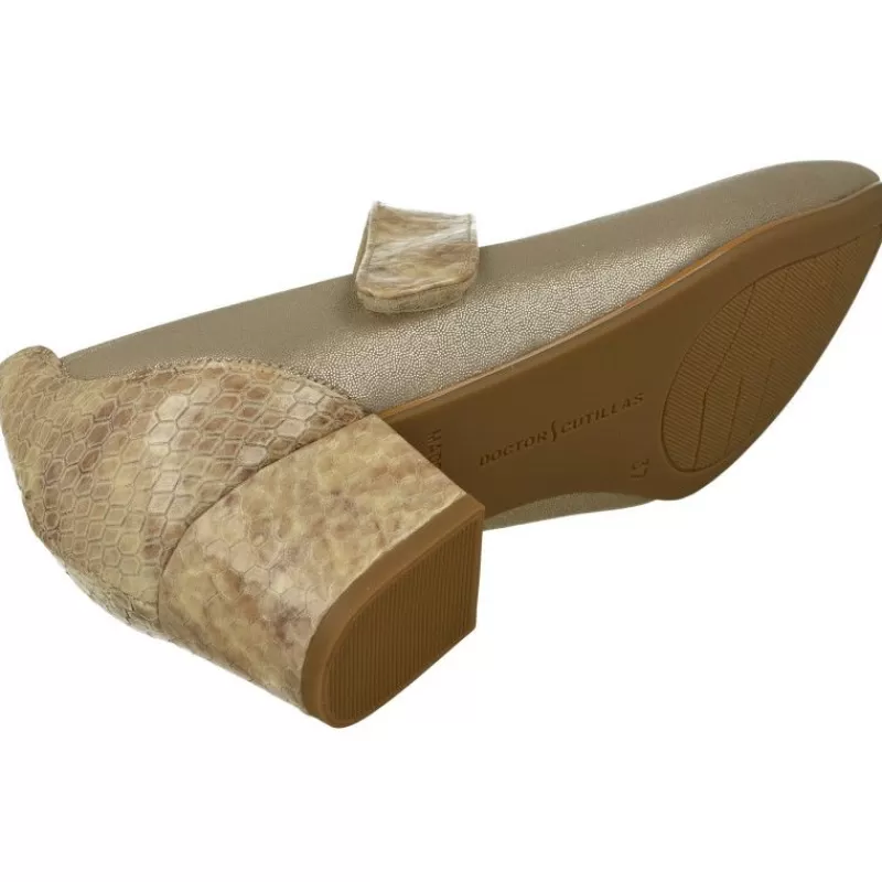 Doctor Cutillas Zapatos Con Pulsera-Pulsera Del Con Piel Elastica Adaptable Y Ajuste Mediante Tira De Velcro, Planta Anatomica Extraible Y Tacon Con