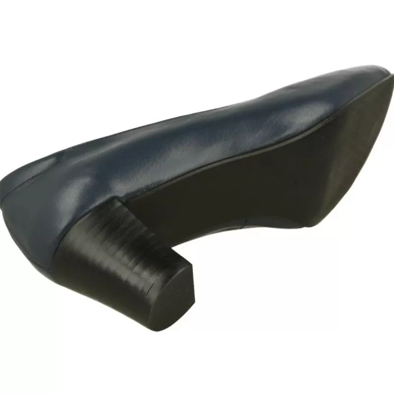 Calzamedi Zapatos Ancho Especial-Salón De Liso Con Tacon 4.5Cm De Suela Y Planta Anatomica Extraible
