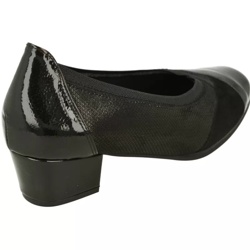 Doctor Cutillas Zapatos Salón-Salón De Con Elastico Al Hueco Y Tacon Intermedio Con Planta De Descanso Extraible Y Horma Especial